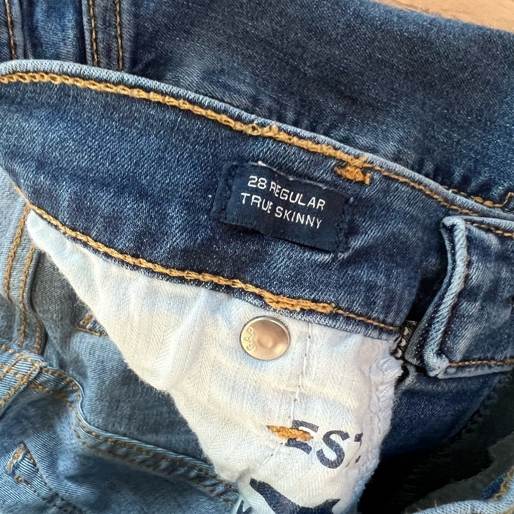 Gap Women True Skinny Denim Jeans Size 28 Regular Mid Rise - Picture 11 of 12